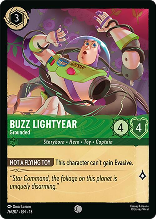 Buzz Lightyear, Grounded 76/204 (Attack of the Vine!)  - Cold Foil