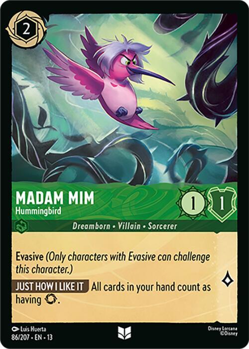 Madam Mim, Hummingbird 86/207 (Attack of the Vine!)  - Cold Foil