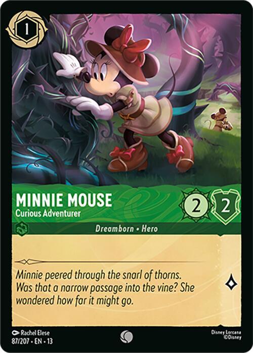 Minnie Mouse, Curious Adventurer 87/207 (Attack of the Vine!) 