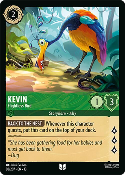 Kevin, Flightless Bird 88/204 (Attack of the Vine!)  - Cold Foil
