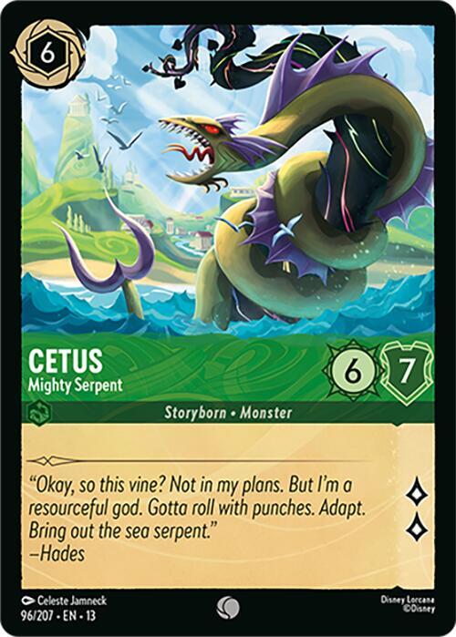 Cetus, Mighty Serpent 96/207 (Attack of the Vine!)  - Cold Foil