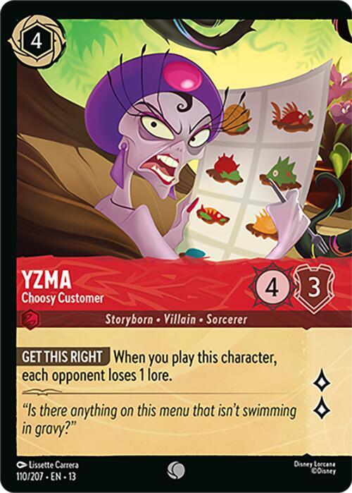 Yzma, Choosy Customer 110/207 (Attack of the Vine!)  - Cold Foil