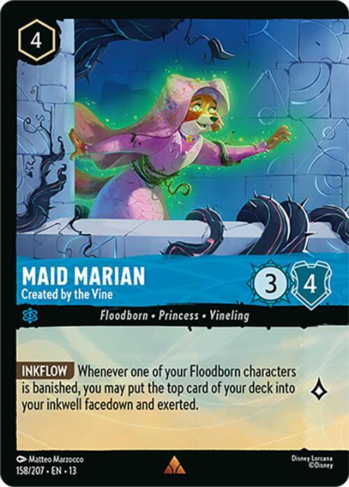 Maid Marian, Created by the Vine 158/207 (Attack of the Vine!)  - Cold Foil