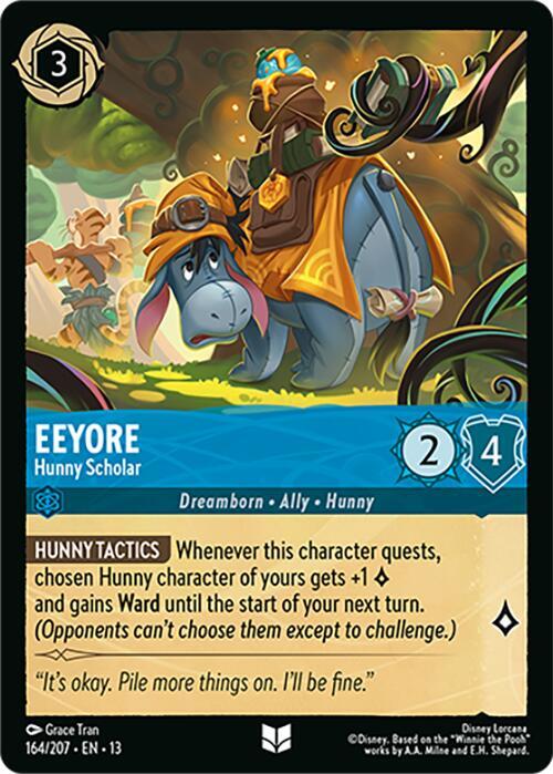 Eeyore, Hunny Scholar 164/204 (Attack of the Vine!)  - Cold Foil