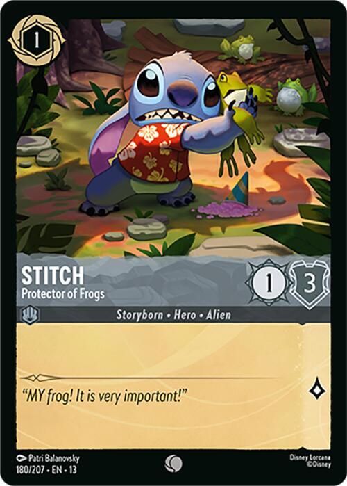 Stitch, Protector of Frogs 180/207 (Attack of the Vine!)  - Cold Foil