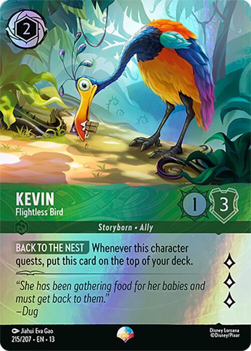Kevin, Flightless Bird 215/207 (Attack of the Vine!)  - Holofoil