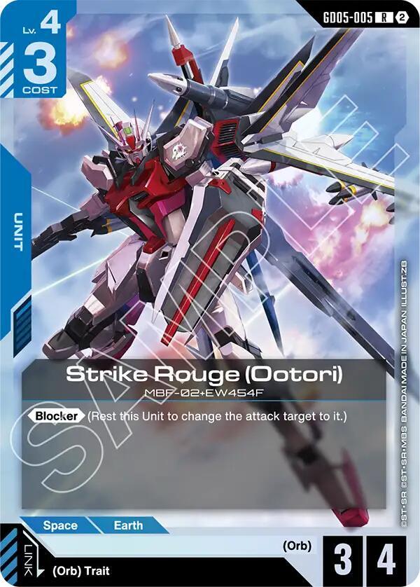 Strike Rouge (Ootori) GD05-005 (Freedom Ascension)  - Holofoil