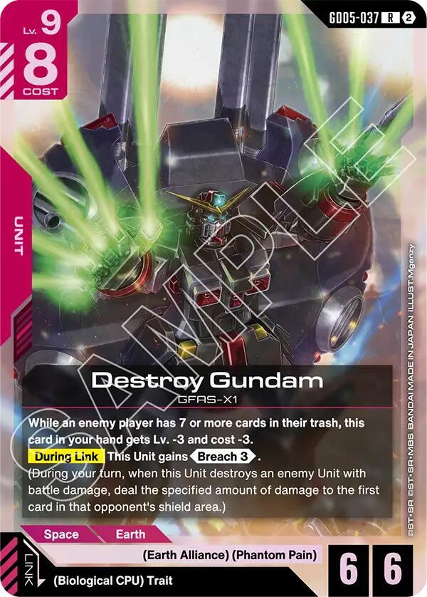 Destroy Gundam GD05-037 (Freedom Ascension)  - Holofoil