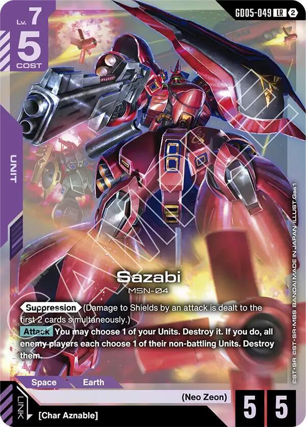 Sazabi GD05-049 (Freedom Ascension)  - Holofoil