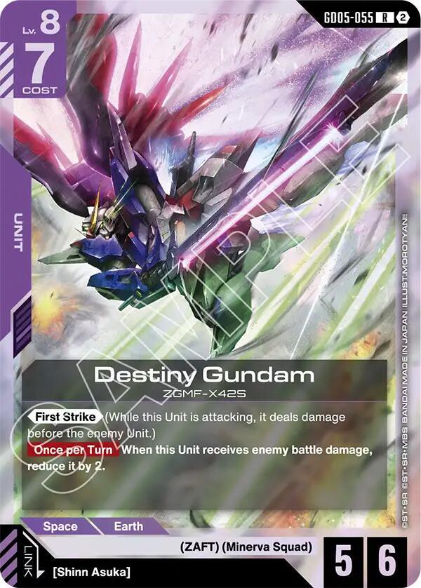 Destiny Gundam GD05-055 (Freedom Ascension)  - Holofoil