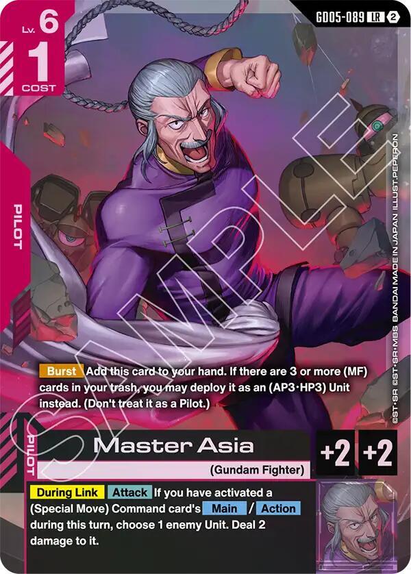 Master Asia GD05-089 (Freedom Ascension)  - Holofoil