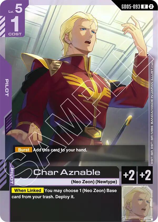 Char Aznable GD05-093 (Freedom Ascension)  - Holofoil
