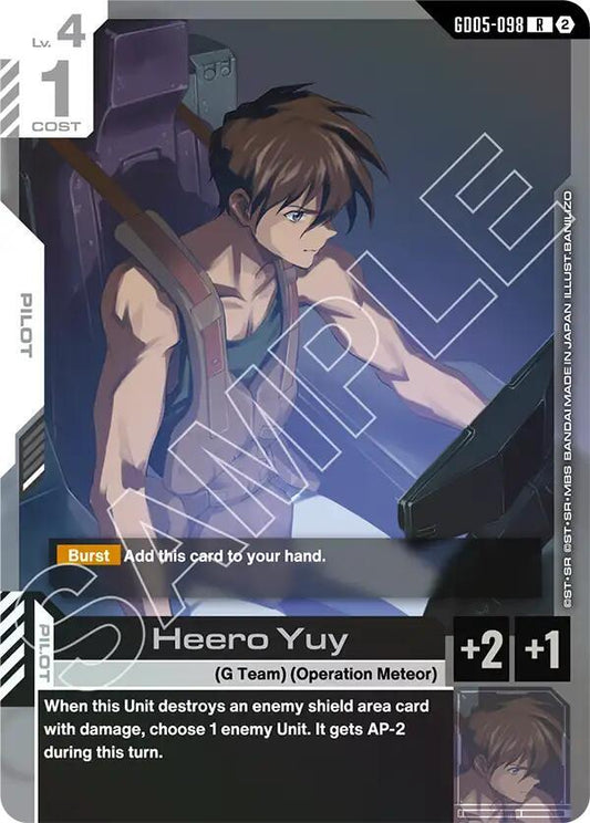 Heero Yuy GD05-098 (Freedom Ascension)  - Holofoil