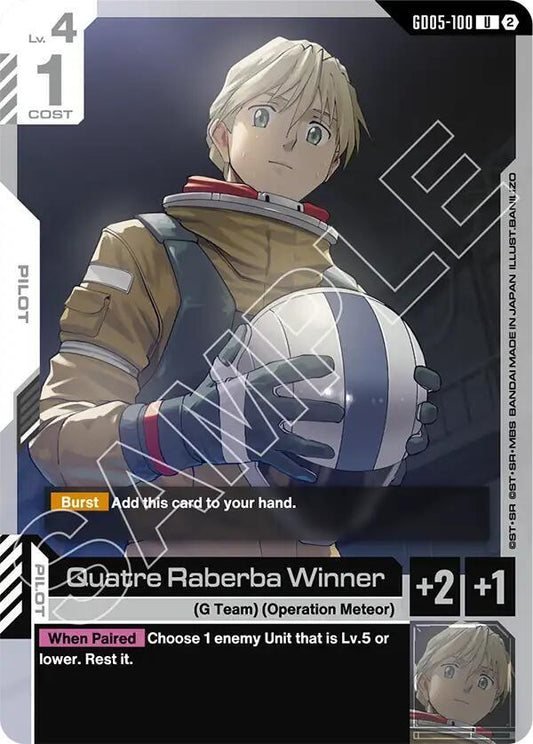Quatre Raberba Winner GD05-100 (Freedom Ascension) 
