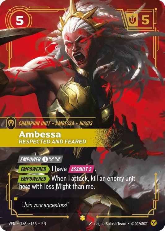 Ambessa - Respected and Feared 136a/166 (Vendetta)  - Foil
