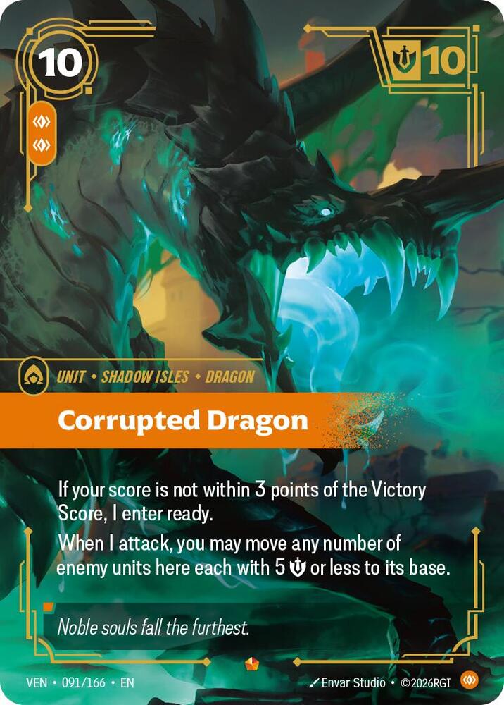 Corrupted Dragon 091/166 (Vendetta)  - Foil