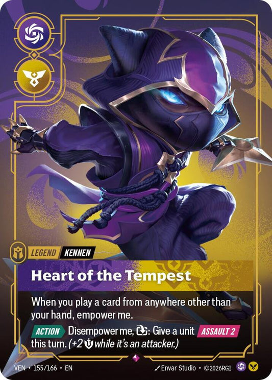 Kennen - Heart of the Tempest 155/166 (Vendetta)  - Foil