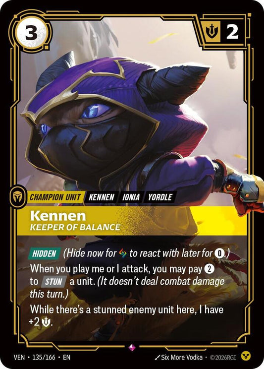 Kennen - Keeper of Balance 135/166 (Vendetta)  - Foil
