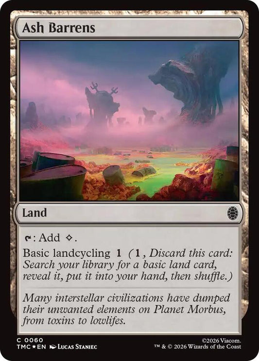 Ash Barrens Surge Foil 60 (Commander: Teenage Mutant Ninja Turtles)  - Foil