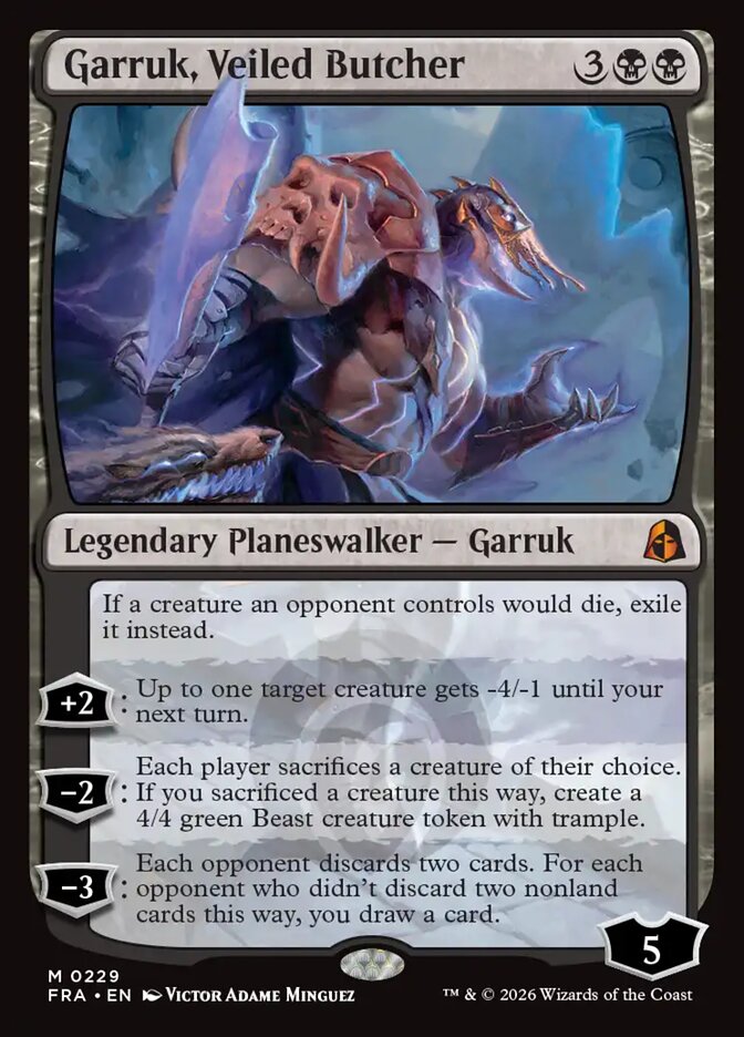 Garruk, Veiled Butcher 229 (Reality Fracture) 