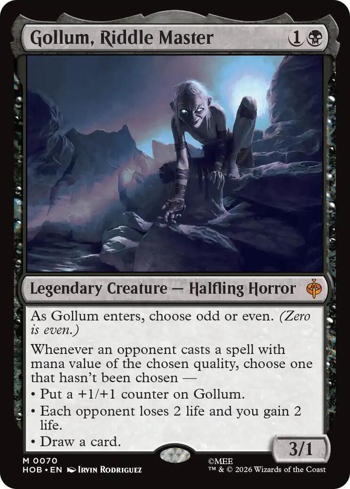 Gollum, Riddle Master 70 (The Hobbit) 