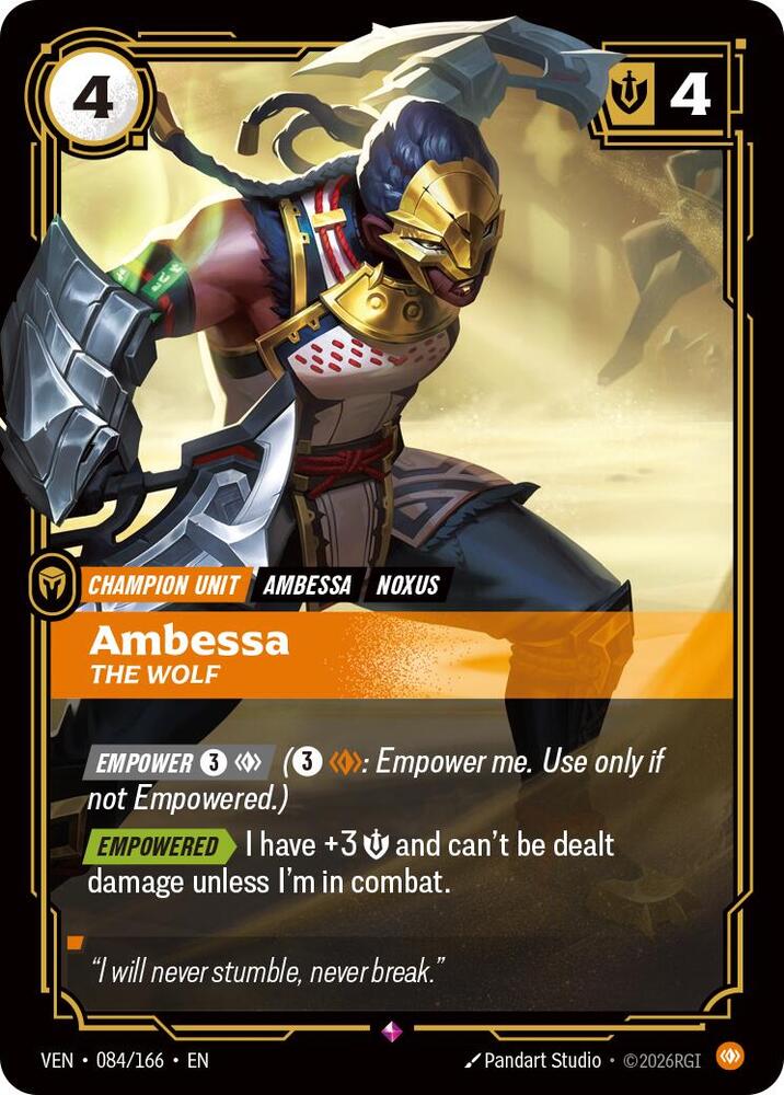 Ambessa - The Wolf 084/166 (Vendetta)  - Foil
