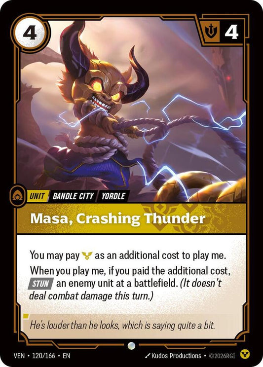 Masa, Crashing Thunder 120/166 (Vendetta) 