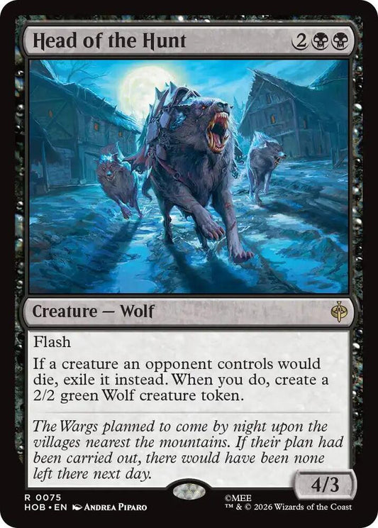 Head of the Hunt 75 (The Hobbit)  - Foil