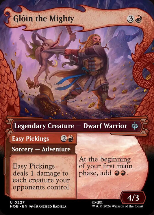 Glóin the Mighty // Easy Pickings 227 (The Hobbit)  - Showcase Foil