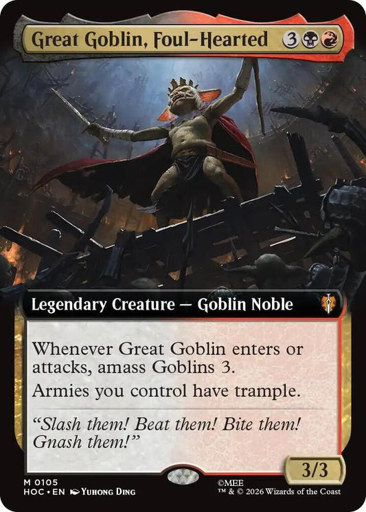 Great Goblin, Foul-Hearted 105 (The Hobbit: Eternal-Legal)  - Extended Art