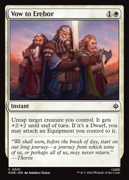 Vow to Erebor 31 (The Hobbit)  - Foil