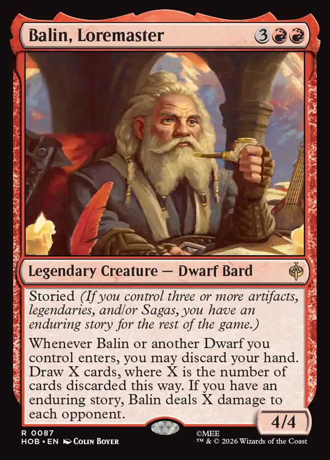 Balin, Loremaster 87 (The Hobbit) 