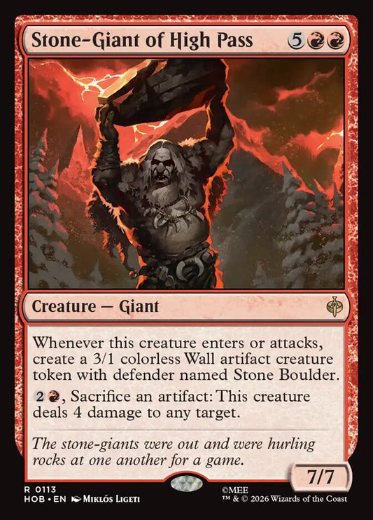Stone-Giant of High Pass 113 (The Hobbit) 