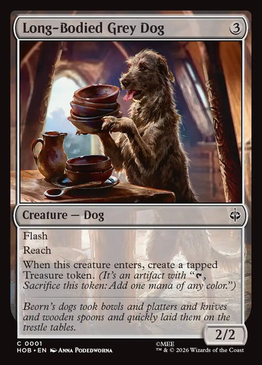 Long-Bodied Grey Dog 1 (The Hobbit)  - Foil