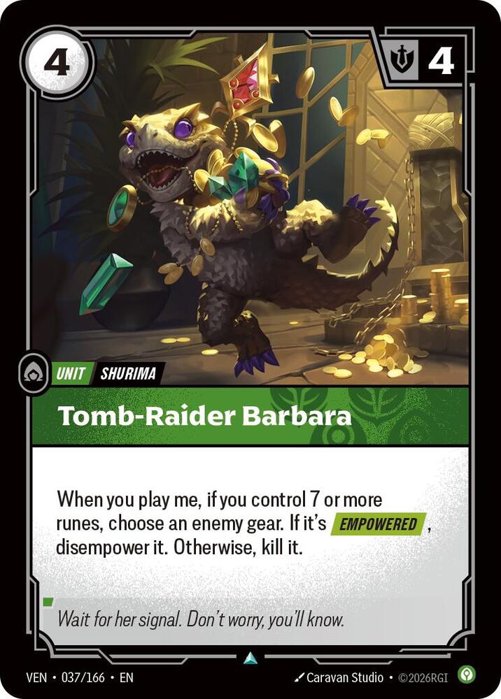 Tomb-Raider Barbara 037/166 (Vendetta)  - Foil