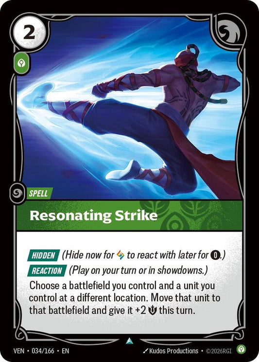 Resonating Strike 034/166 (Vendetta)  - Foil