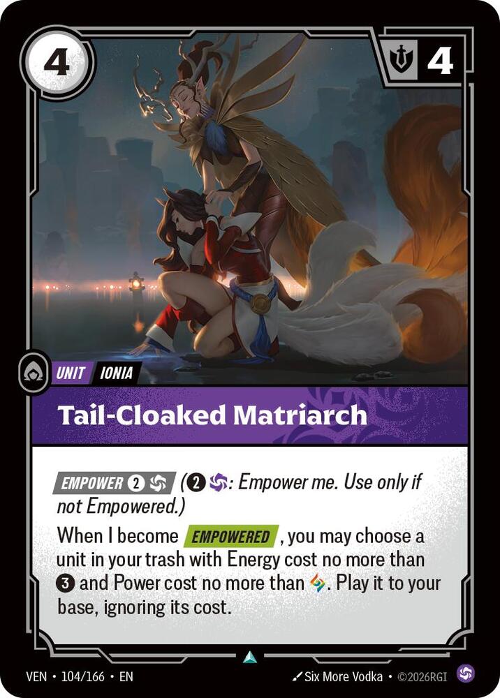 Tail-Cloaked Matriarch 104/166 (Vendetta)  - Foil