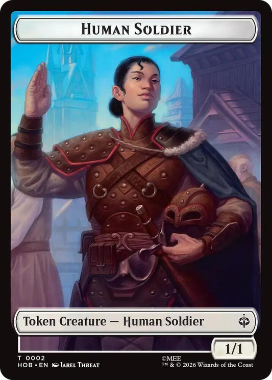 Human Soldier Dwarf Double Sided Token 2 // 6 (The Hobbit)  - Foil