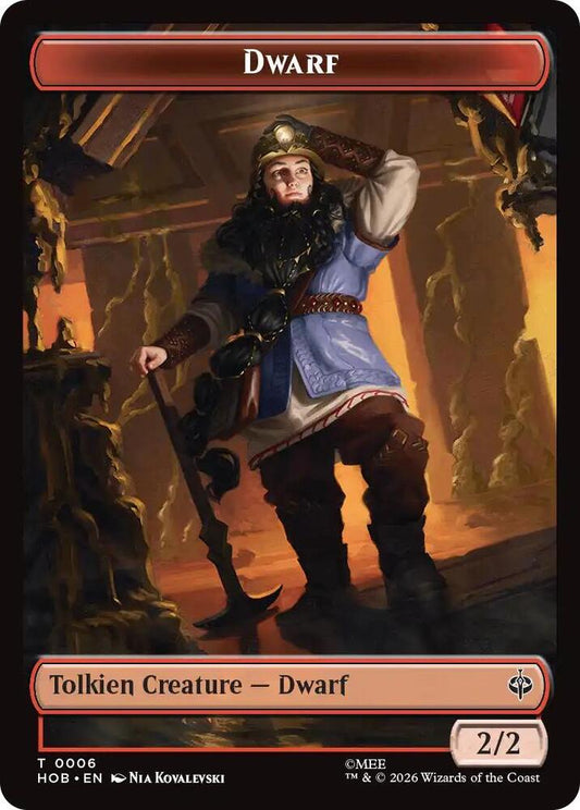 Dwarf Enduring Story Double Sided Token 6 // 14 (The Hobbit) 
