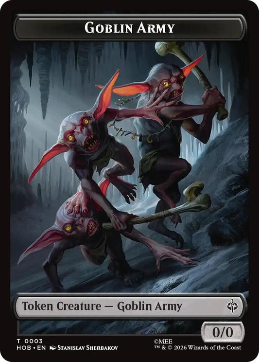 Goblin Army 0003 Wolf Double Sided Token 3 // 9 (The Hobbit)  - Foil
