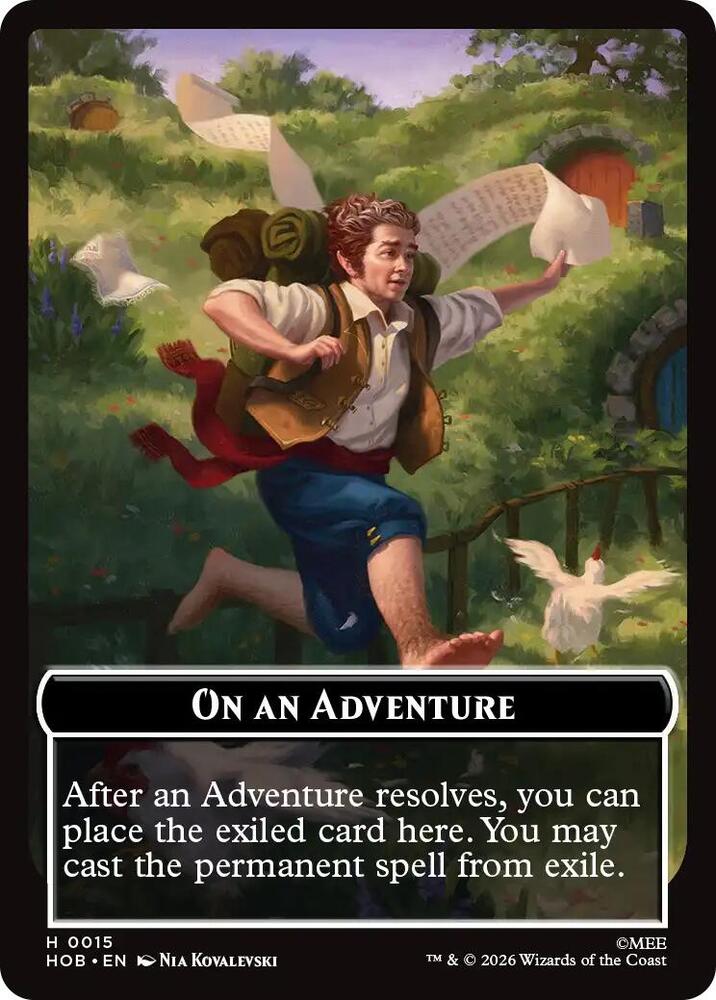 On an Adventure Enduring Story Double Sided Token 15 // 14 (The Hobbit) 