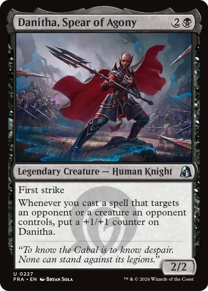 Danitha, Spear of Agony 227 (Reality Fracture) 
