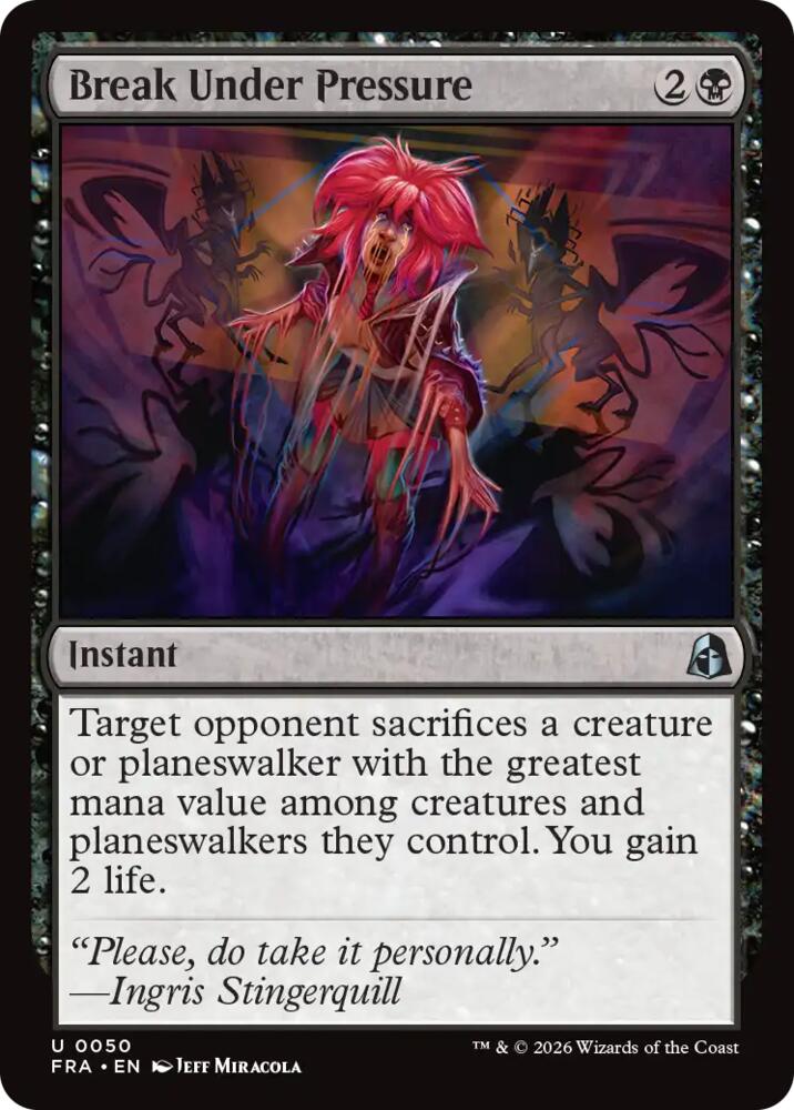 Break Under Pressure 50 (Reality Fracture)  - Foil