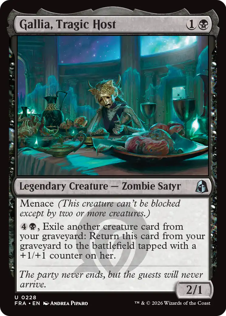 Gallia, Tragic Host 228 (Reality Fracture)  - Foil