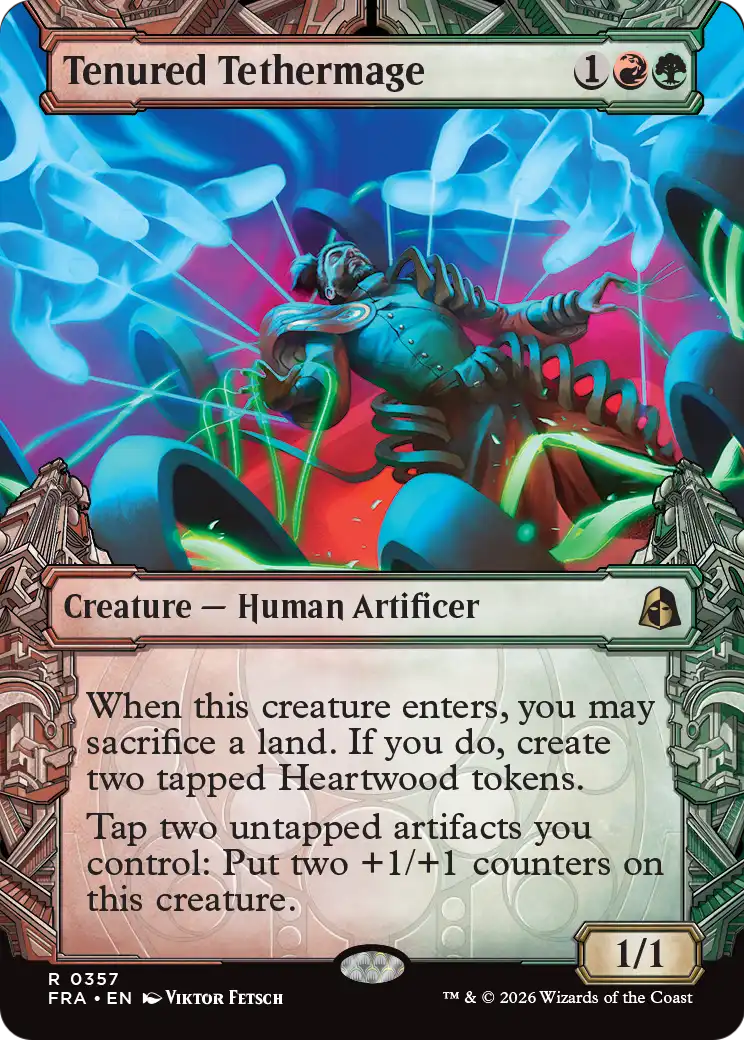 Tenured Tethermage 357 (Reality Fracture)  - Showcase Foil