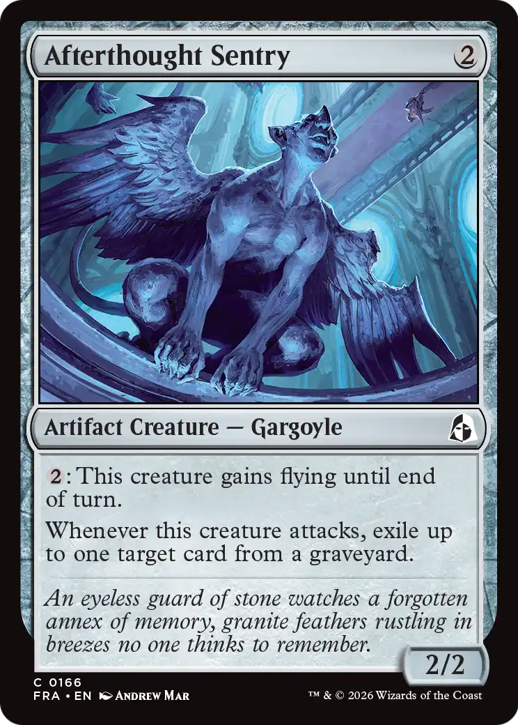 Afterthought Sentry 166 (Reality Fracture)  - Foil