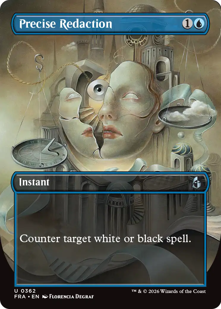 Precise Redaction 362 (Reality Fracture)  - Borderless Foil
