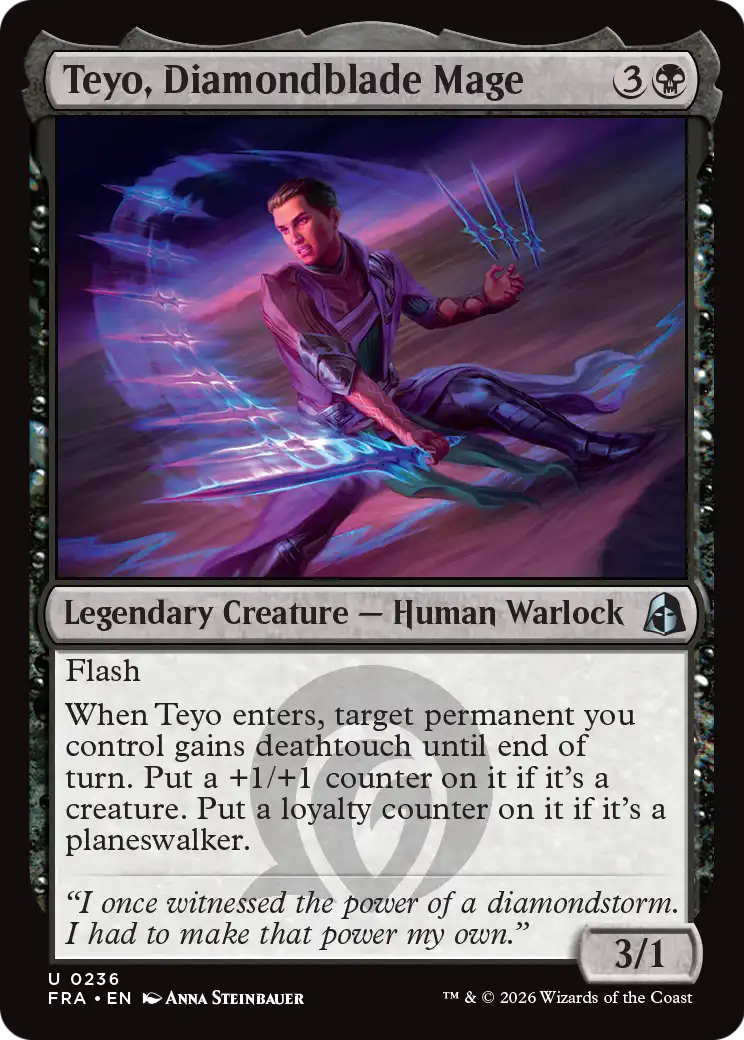 Teyo, Diamondblade Mage 236 (Reality Fracture)  - Foil
