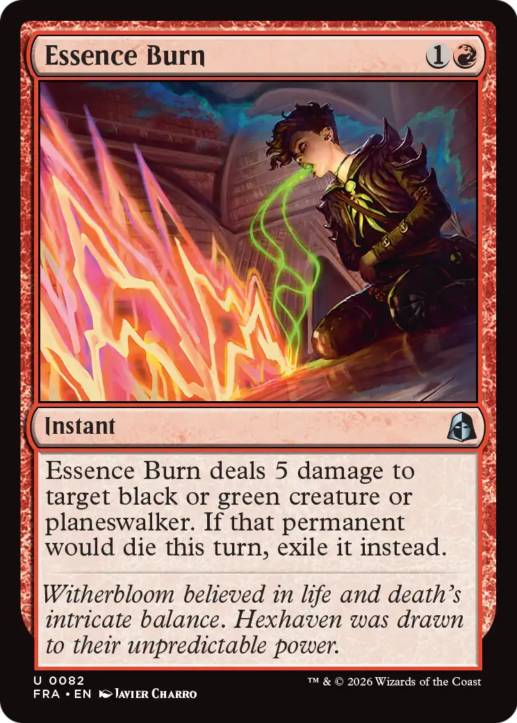 Essence Burn 82 (Reality Fracture)  - Foil