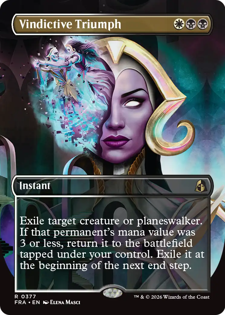 Vindictive Triumph 377 (Reality Fracture)  - Borderless Foil